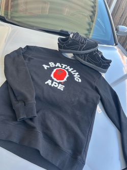 Bathing bape thick sweatshirt. (SET)