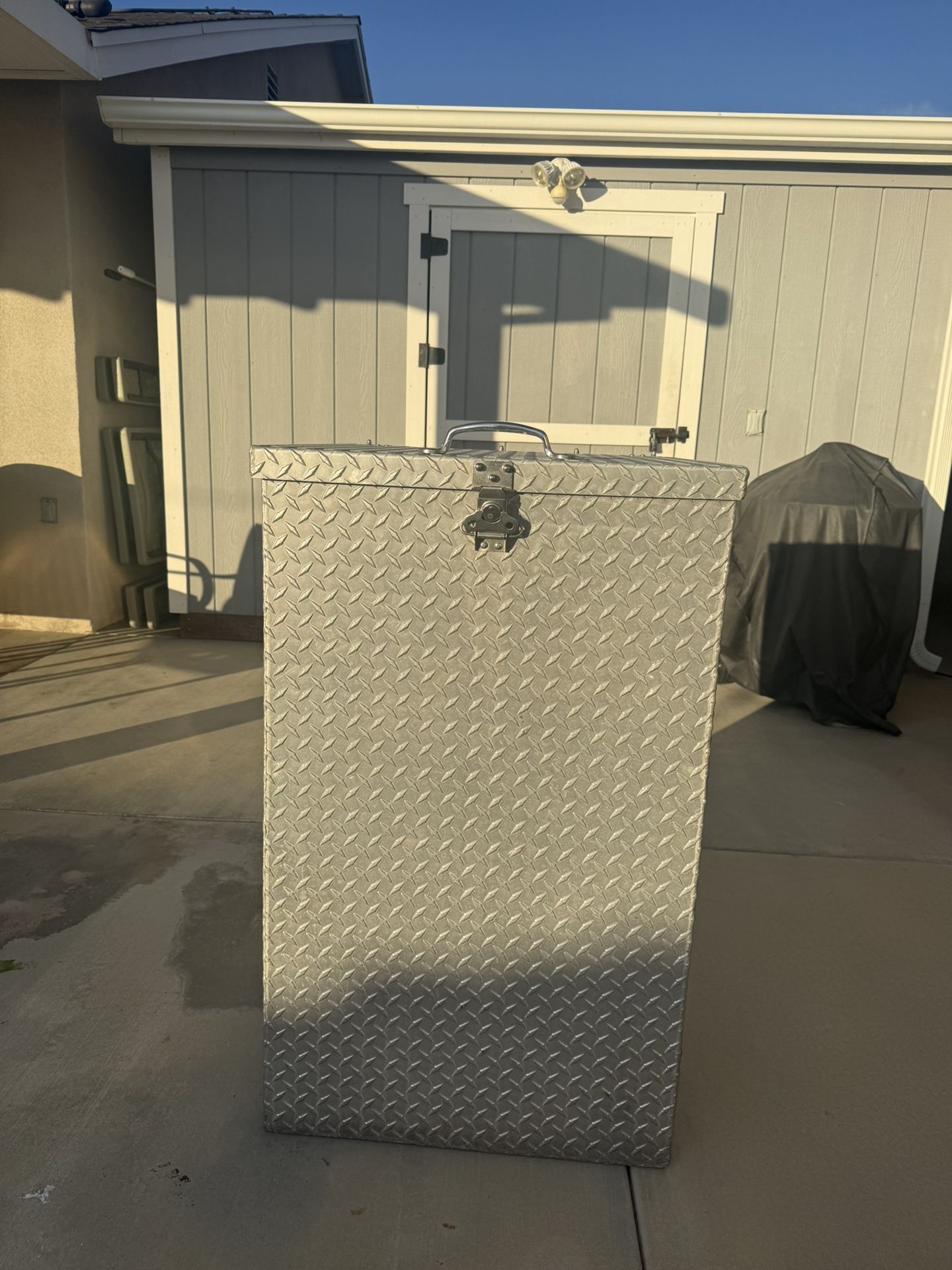 Diamond Plate Utility Box $40