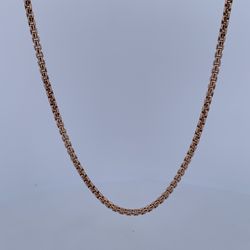 14k rose gold 20” necklace