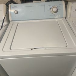 SUPER CAPACITY WHIRLPOOL WASHER & AMANA ELECTRIC DRYER! BOTH RUN LIKE NEW! EVERYTHING WORKS ON BOTH CORRECTLY! BLUE PLASTIC  PROTECTIVE PULL OFF FILM 