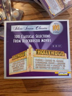 Vtg 10 CD Set: 100 Classical Selections from Blockbuster Movies - Silver 100 Ed.