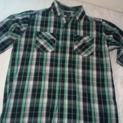 Men's L. Button Up Dress Up Shirt
