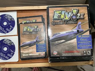 Fly2k flight simulator cd’s and manuals