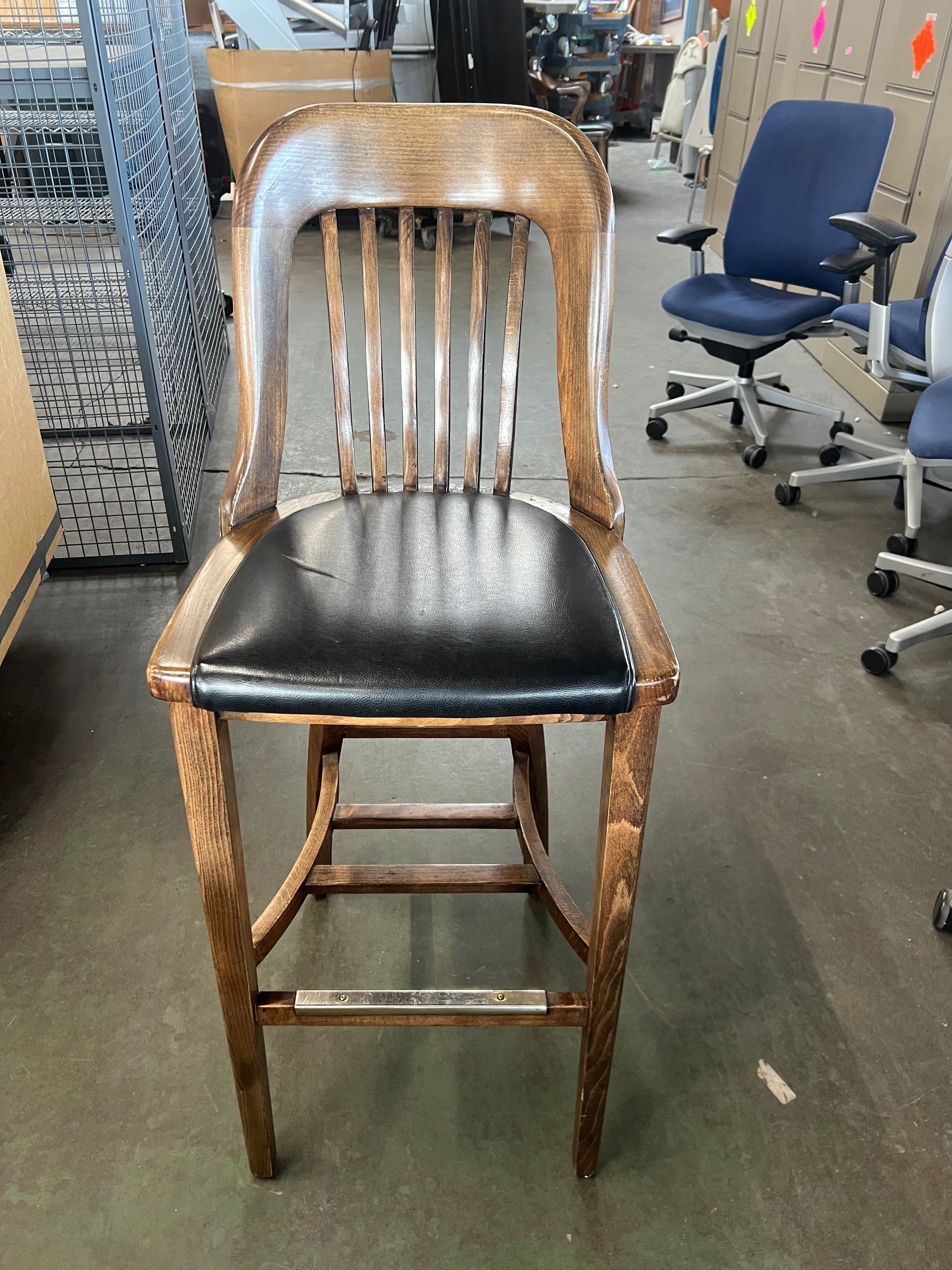 Wooden Bar Height Bar Stools