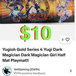 Yu-Gi-Oh! Gold Series 4 Yugi Dark Magician & Dark Magician Girl Playmat