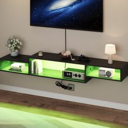 Floating TV Stand with Upgraded LED