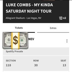 Luke combs concert in Vegas