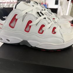 Osiris D3 Skate Shoe OG White And Red Size 13