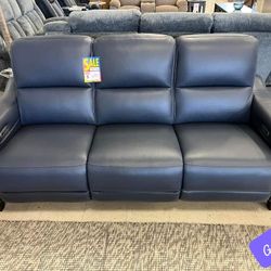 $55 Down finance Total  Ashley Real Leather Power Reclining Sofa Couch