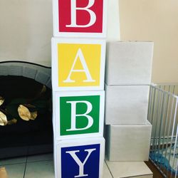 Large Baby Shower blocks, custom baby name blocks nursery decor, baby shower decoration, photo prop
