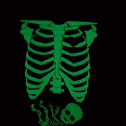 15. New  Skelton With Child Glow In The Dark Size xl Ladies