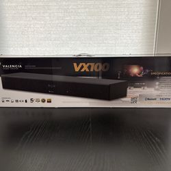Brand new Valencia VX100 Home Theater Soundbar. Still in box.