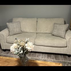 Ashley Abinger Beige Sofa