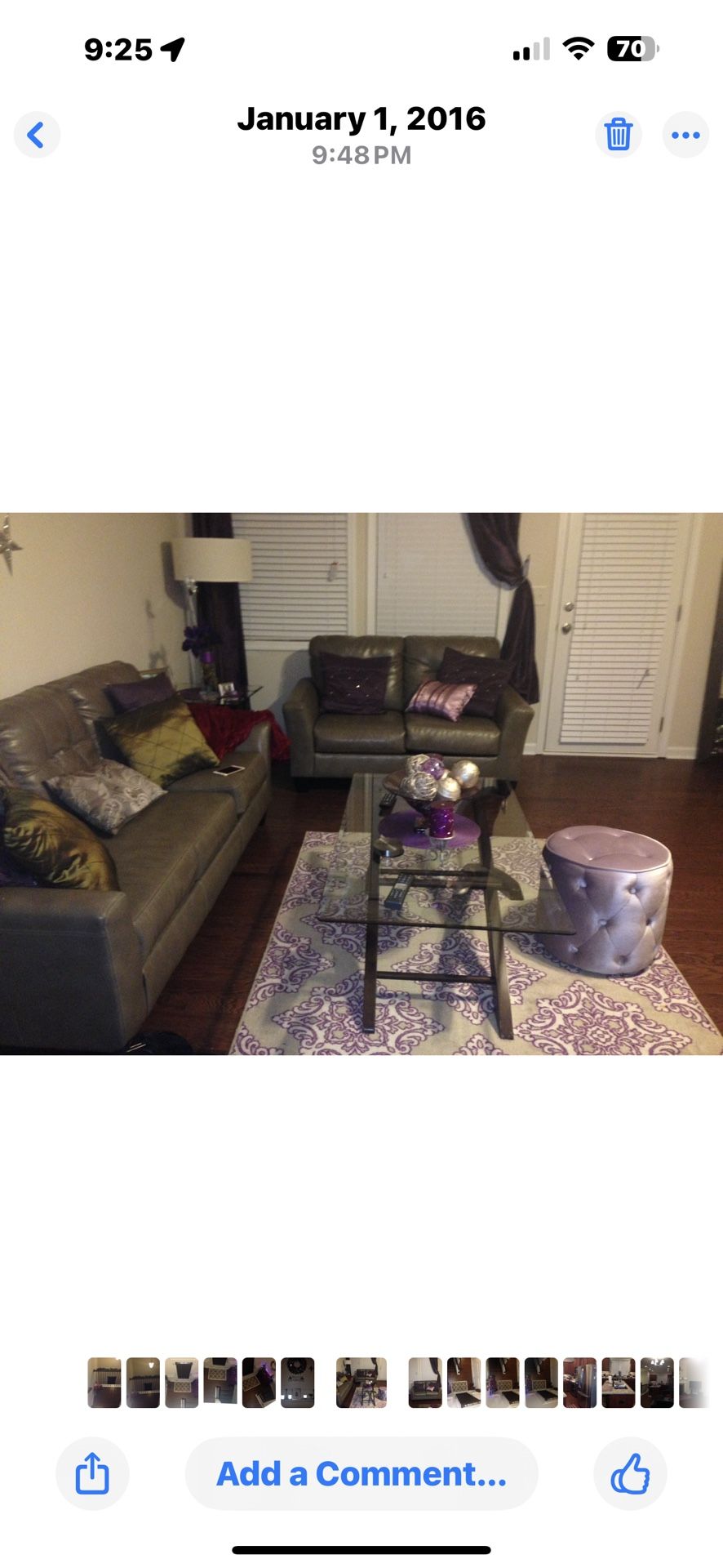 Complete Living Room Set- Sofa, Loveseat, Coffee and End Tables - $400