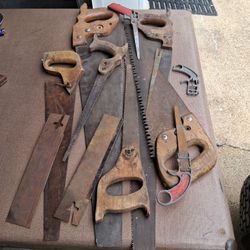 Hand Saws Old, Vintage, Unidentified 
