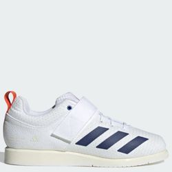 Adidas Powerlift 5 White Navy Orange Weightlifting Shoes Mens JP9878 Size 7 NWOB