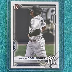 2021 Bowman Jasson Dominguez #BP-13 New York Yankees Rookie Prospects 