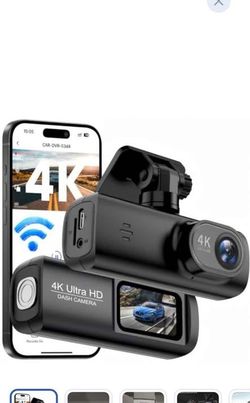 Mini 4K Ultra HD Front Dash Cam w/ WiFi - NEW