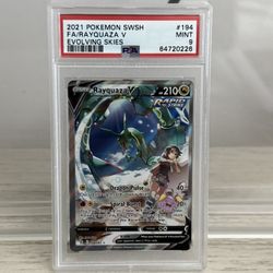 Rayquaza V Evolving Skies PSA 10