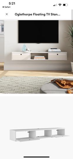 White Floating TV Stand - Brand New In Box