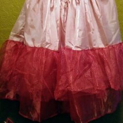 New Plus Size Pink Petticoat Skirt