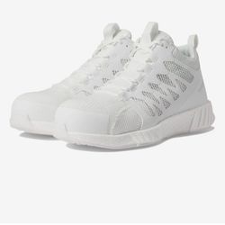 Reebok Fusion Flexweave Work Composite Toe Athletic Mid Cut RB540 Womens 10.5  white shoes 