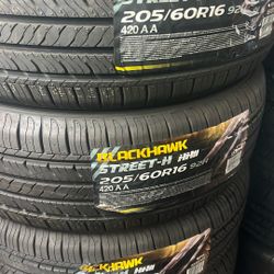 205/60/16 Blackhawk Tires