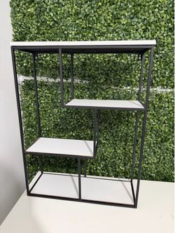 Black and white Geometric Wall shelf decor