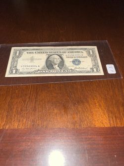 1957 silver certificate one dollar