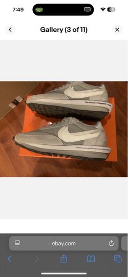 Nike Waffle SACAI Grey Sz 9.5