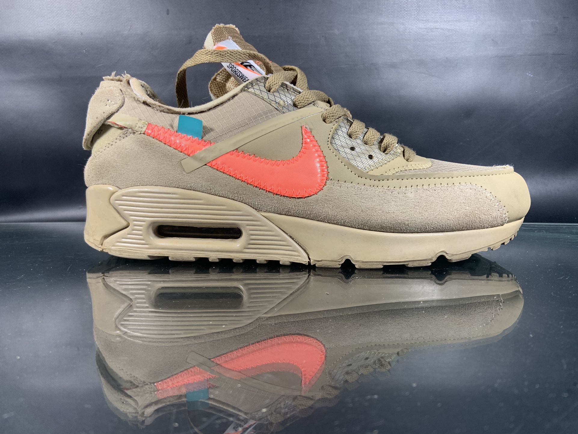 Nike Air Max 90 x OFF WHITE Desert Ore 2019 men's shoes size 12