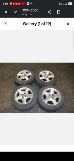 Rims tires barely used