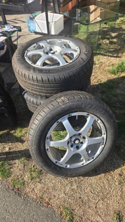 Alloy Wheels with Tires Set of 4