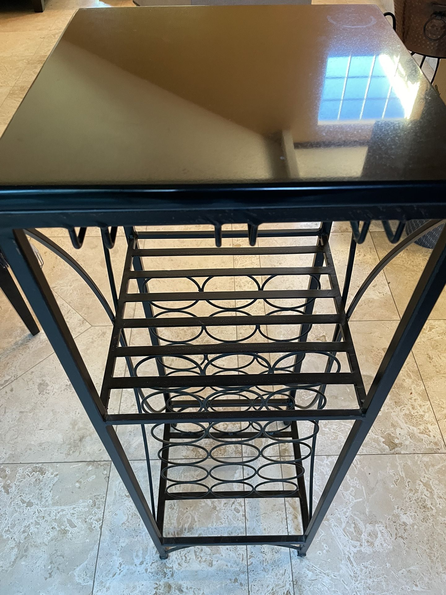 Granite Top Wine Rack