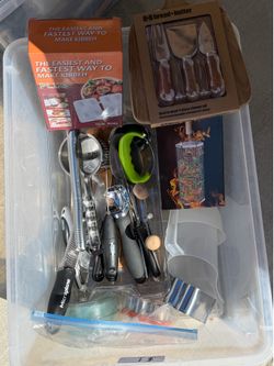 Box of kitchen/cooking tools