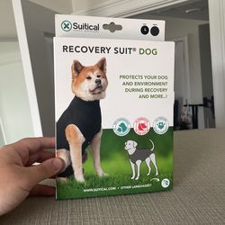 Suitical Recovery Suit For Dogs Large Black