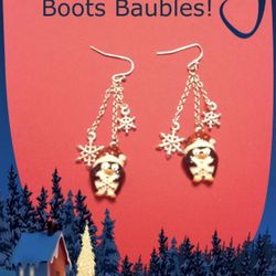 Penguin Christmas Earrings