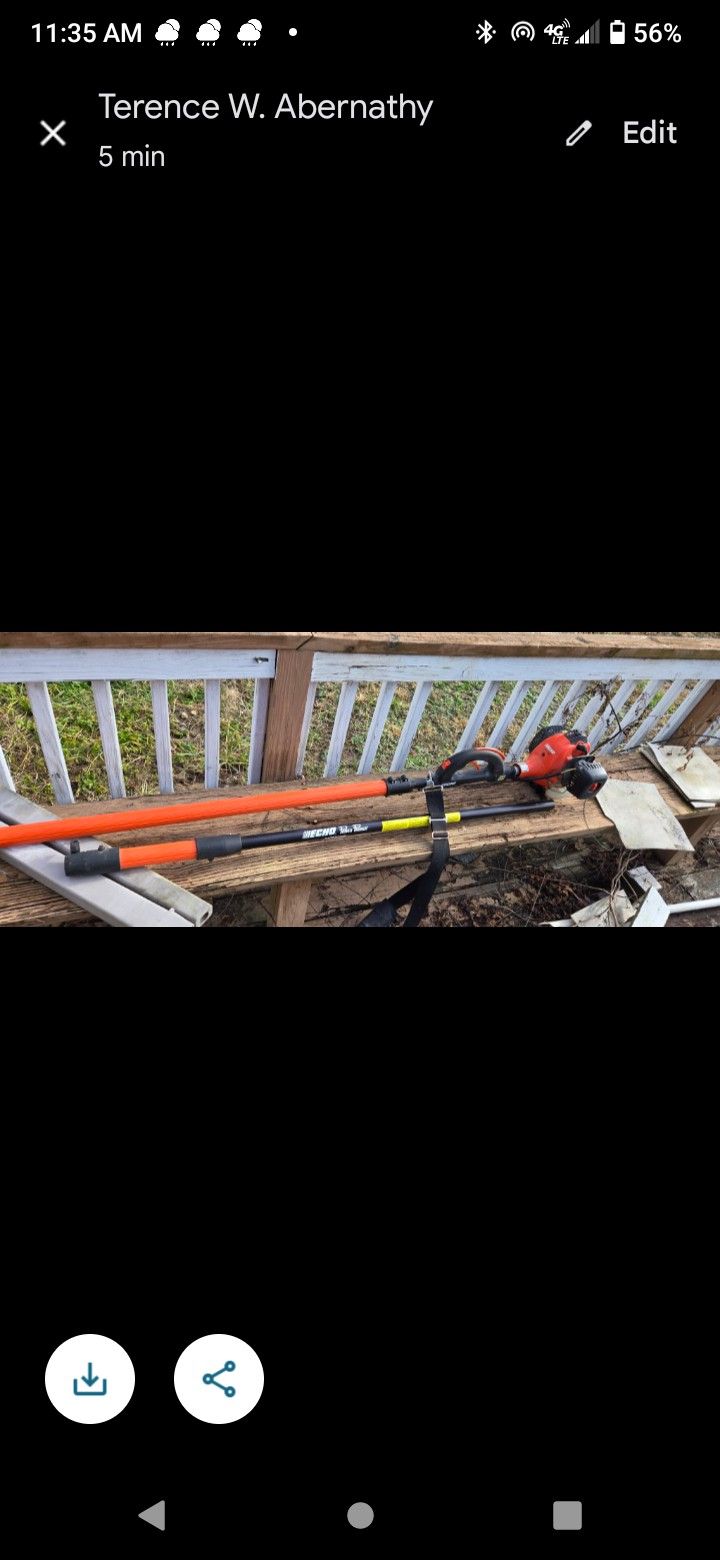 Echo Pole Saw PPT-280 about 25 feet long