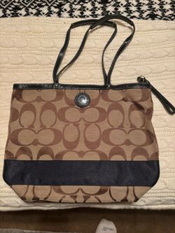 COACH Jean Material And Tan In Color