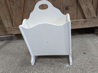 Antique Magazine Rack  Wood