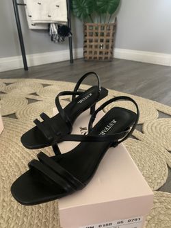 New Black heeled Sandals