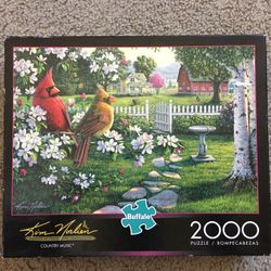 Jigsaw Puzzle COUNTRY MUSIC Buffalo 2000 Pieces NO MISSING PIECES 