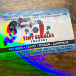 TINY BUBBLES Laundromat Cards