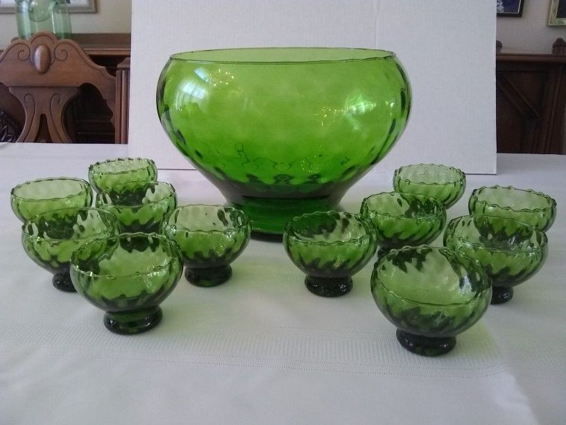 Punch Bowl Set - Vintage 1940's