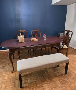 Solid wood dining set