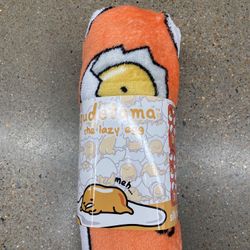 NWT Gudetama The Lazy Egg Silk Touch Throw