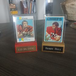 E. Budde/ B.Bell Autograph Card