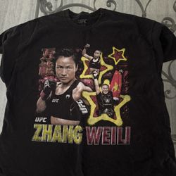 Weili Zhang UFC Champion T-shirt First Chinese champion Men’s XXL  $23
