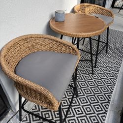 Outdoor Bar Stools And Table