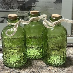 Engraved Stain Glass Bottle